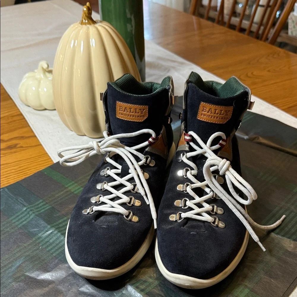 Bally Avyd Men's Navy High-Top Sneakers - Picture 12 of 12